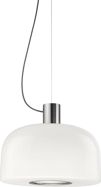 Flos Bellhop Glass Pendelleuchte in Silber mit transparentem Glas und Metall - Bild 1