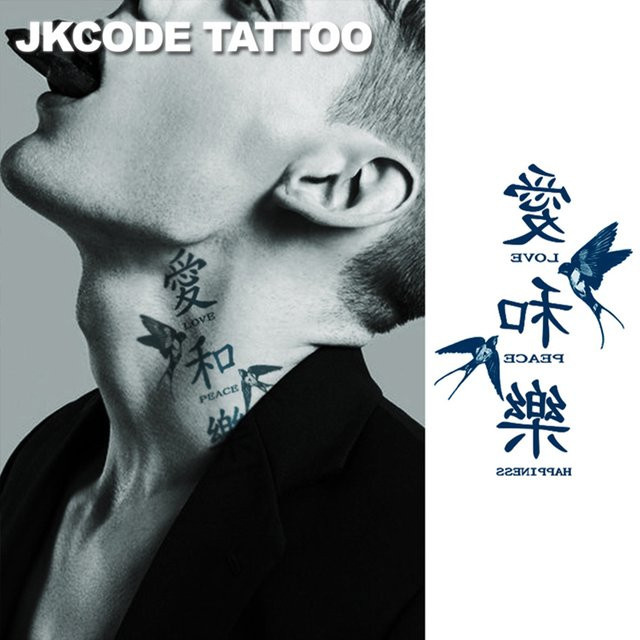 JKCODE TATTOO Temporäre Tattoo-Aufkleber, Unisex - Bild 1