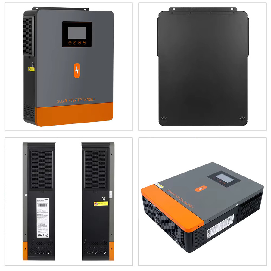 PowMr Hybrid-Solarwechselrichter 10,2 kW, 48 V, 230 V AC, mit zwei MPPT 160 A für 500 V Solarmodule und LiFePO4-Batterie, Grau - Bild 6