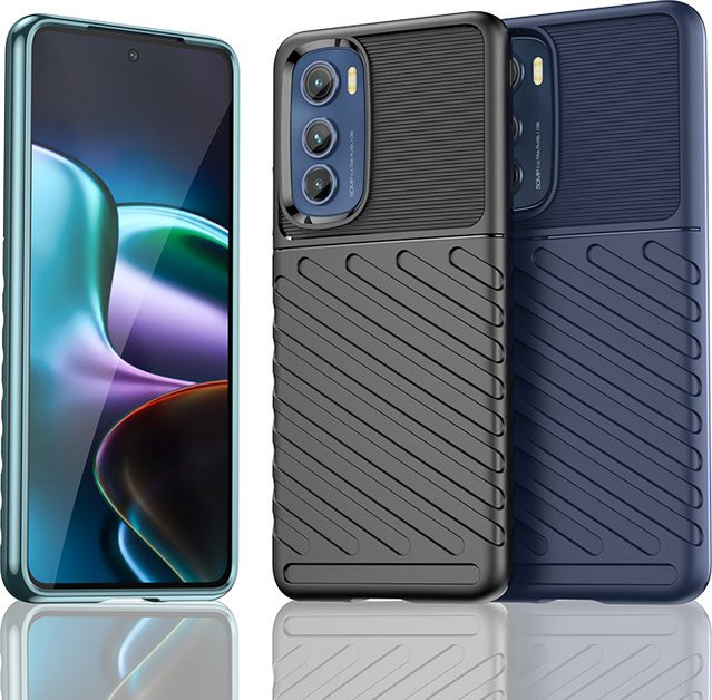 Stoßfeste Silikon-Handyhülle für Motorola Moto Edge 30 und 30 neo in Schwarz - Bild 1