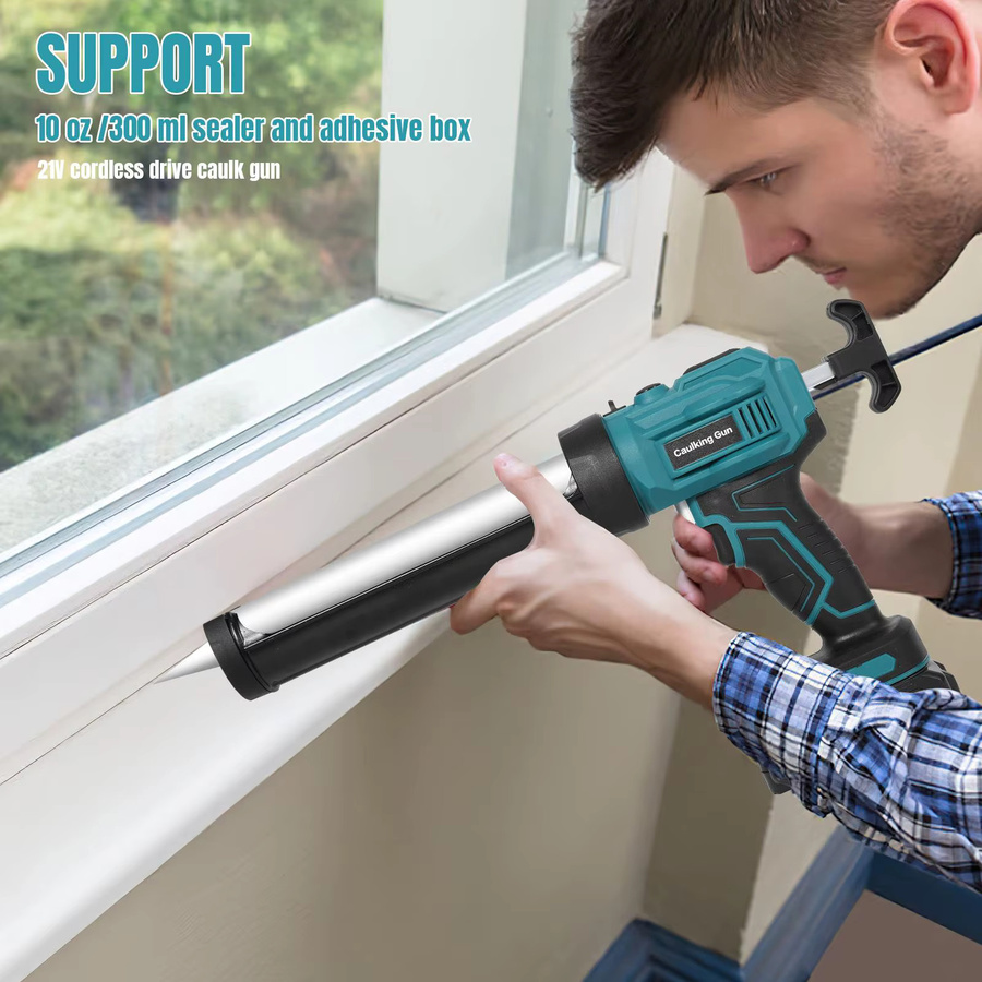 Makita Elektrische Klebepistole für Glasdichtungen in Rot, kabellos mit 4 Geschwindigkeiten für Türen und Fenster, passend für Makita 18V Akku - Bild 4