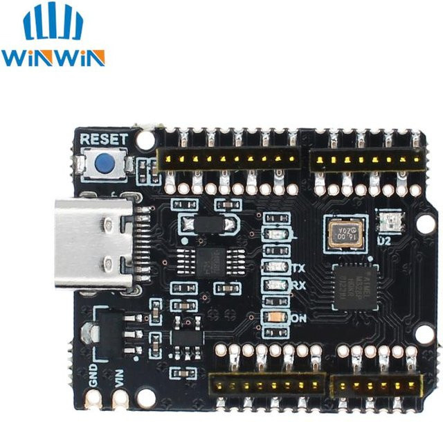 AITEWIN ROBOT Uno Mini Entwicklungsboard ATmega328P ultrakleines MCU-Modul mit CH340 in Schwarz - Bild 1