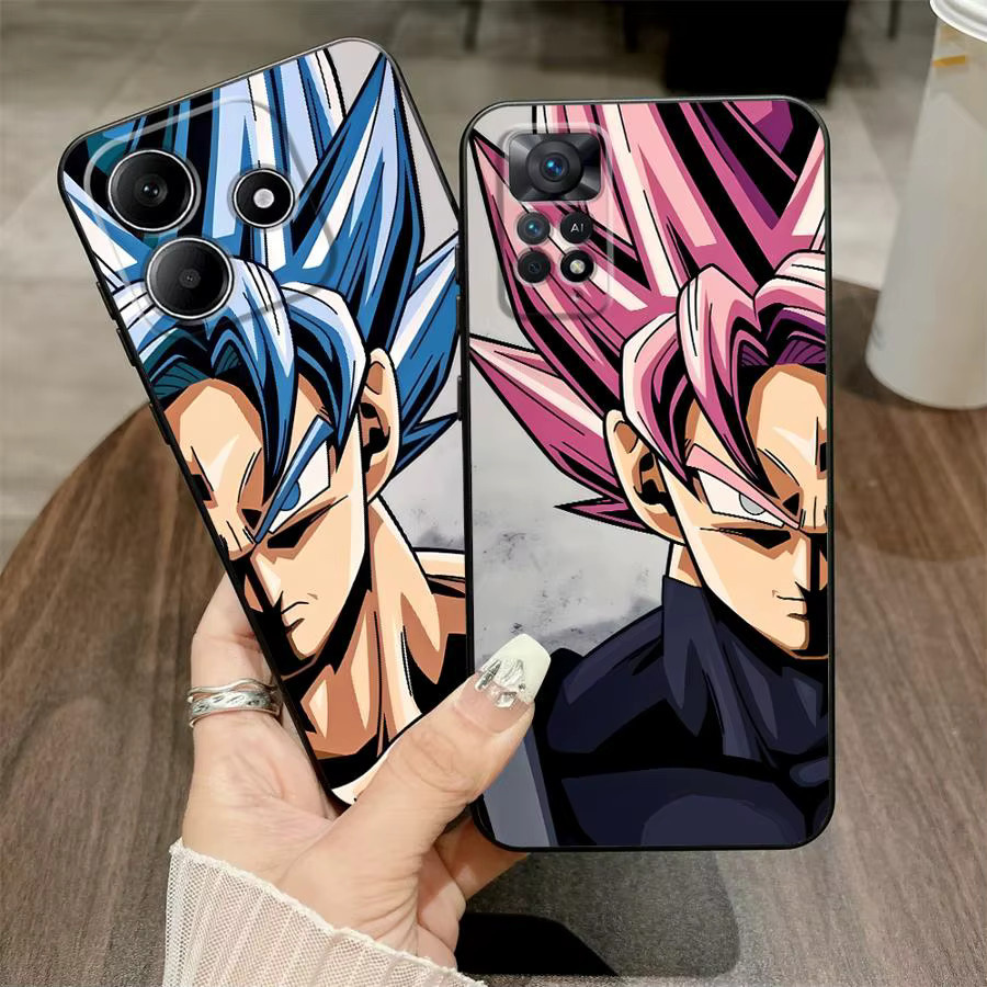 Schwarze weiche Handyhülle mit Dragon Ball Goku Design für Xiaomi Redmi Note und Xiaomi Mi Serien - Bild 3