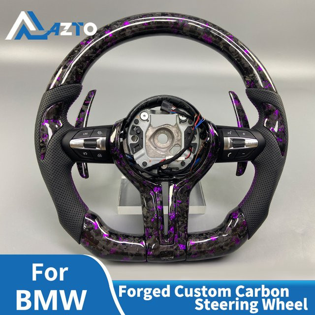 M Sport Lederlenkrad mit Carbonfaser für BMW F10 F11 F12 F15 F20 F21 F22 F25 F26 F30 F31 F32 F33 F34 F36 - Bild 1