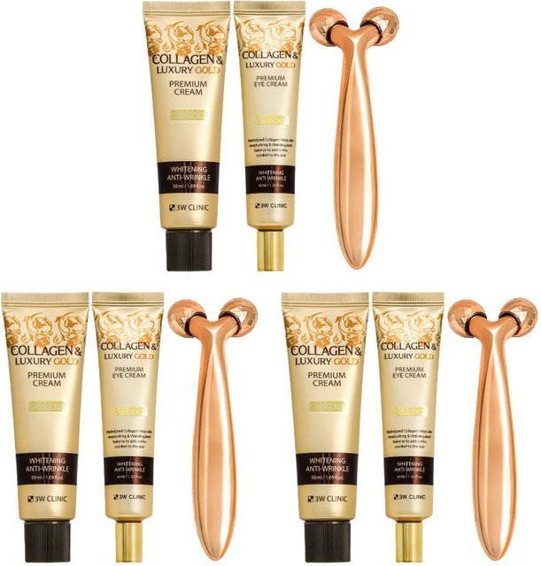 3W CLINIC Kollagen & Gold Premium Faltenlösung Set, Creme, Unisex - Bild 1