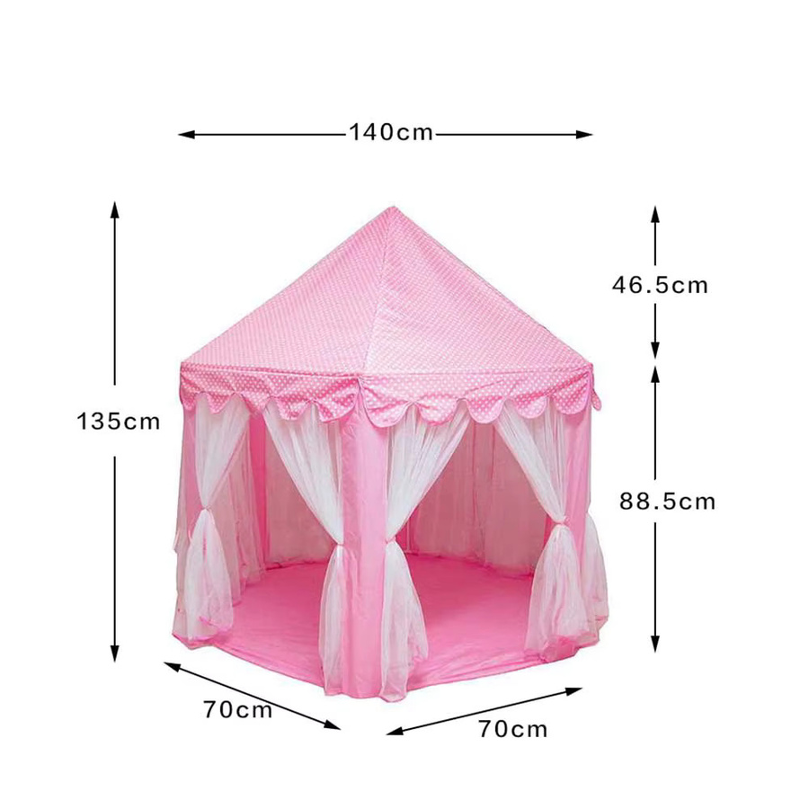 Vigvam Prinzessin Schloss Tipi, Kinderzelt, Mädchen, Rosa / Pink - Bild 2