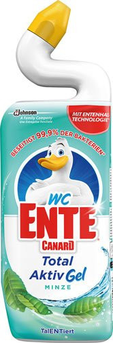 WC-Ente Total Aktiv WC-Gel Mint Melody gegen Kalk und Gerüche, 750ml - Bild 1