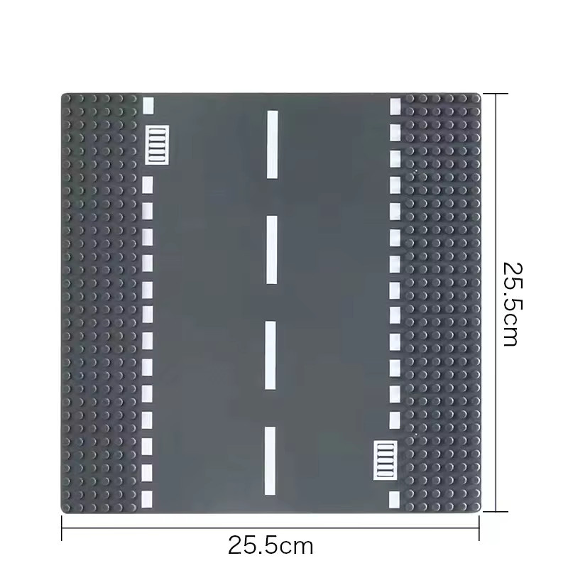hairun Bausteine Grundplatte Stadt Straße, Grau - Bild 2