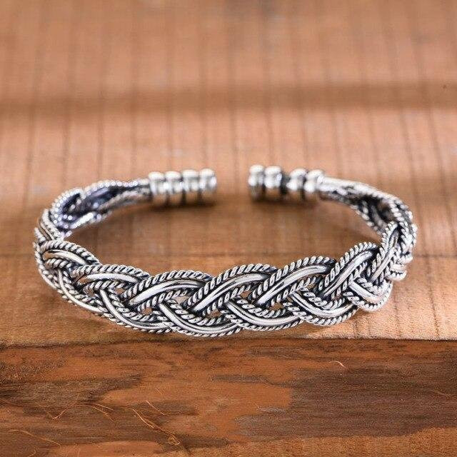Armband Armreif, 925 Silber, Twist, Unisex - Bild 1
