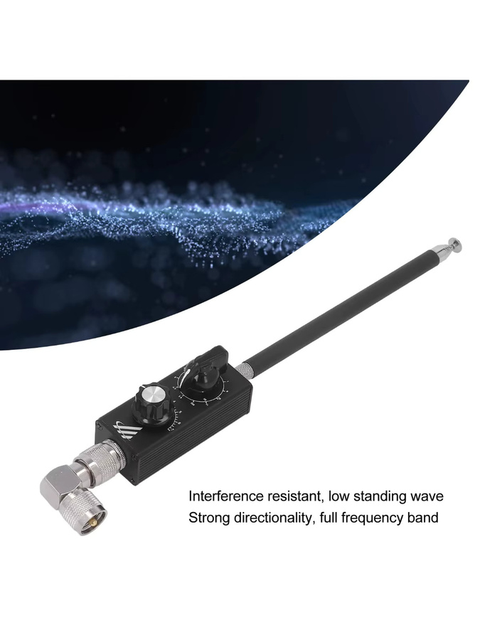 KKMOON Vollband-Tuned-Antenne QRP HF-Kurzwellenantenne für FM und Aviation UV in Schwarz - Bild 5
