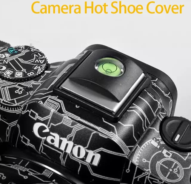 SONOVEL Universal Wasserwaage Kamera Blitzschuh Schutzhülle in Schwarz für Canon Nikon Olympus und Pentax DSLR SLR Kameras - Bild 1