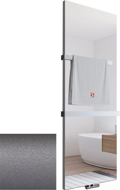 Schulte Design-Heizkörper New York Spiegel 918 W in Reflex-Grau - Bild 1
