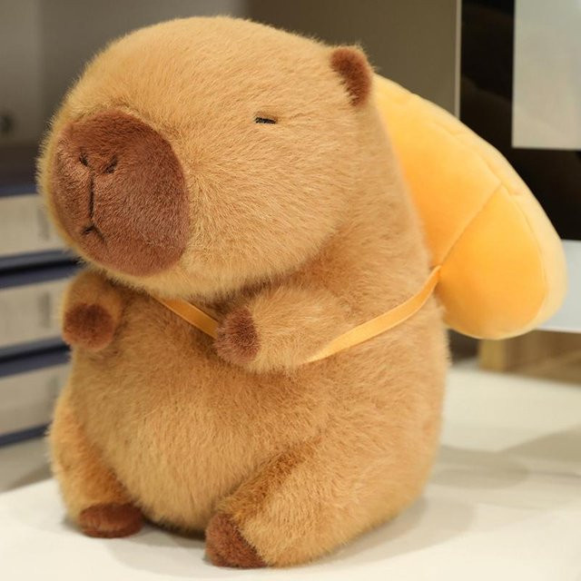 Yiran Health & Beauty Capybara Brot Croissant Plüschtier, Capybara Anhänger Schlüsselanhänger, 22cm - Bild 1