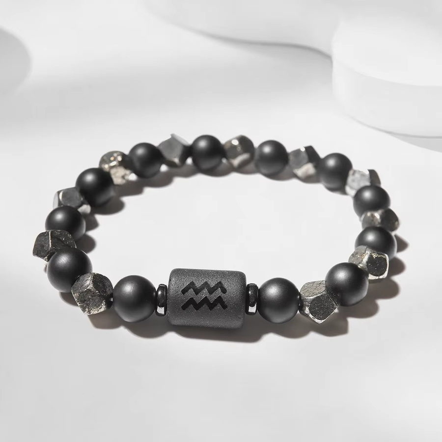 SANSWL Armband Pyrit, Schwarz, Unisex - Bild 2