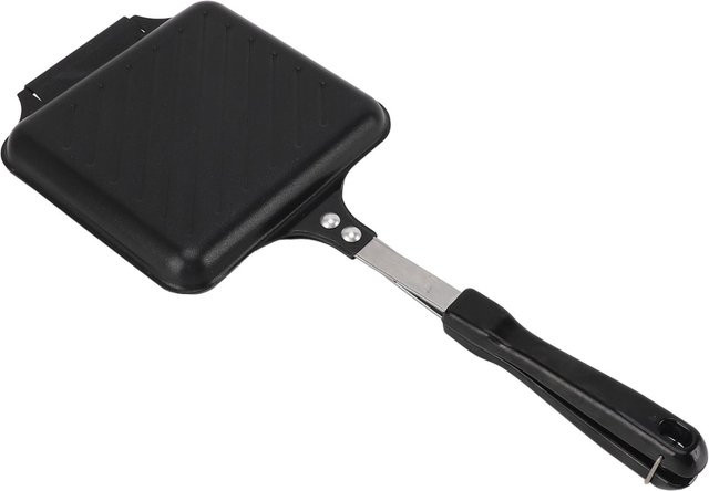 CosyHome Sandwichmaker und Klappgrillpfanne aus Aluminiumlegierung mit Antihaftbeschichtung in Schwarz für Gas - Bild 1