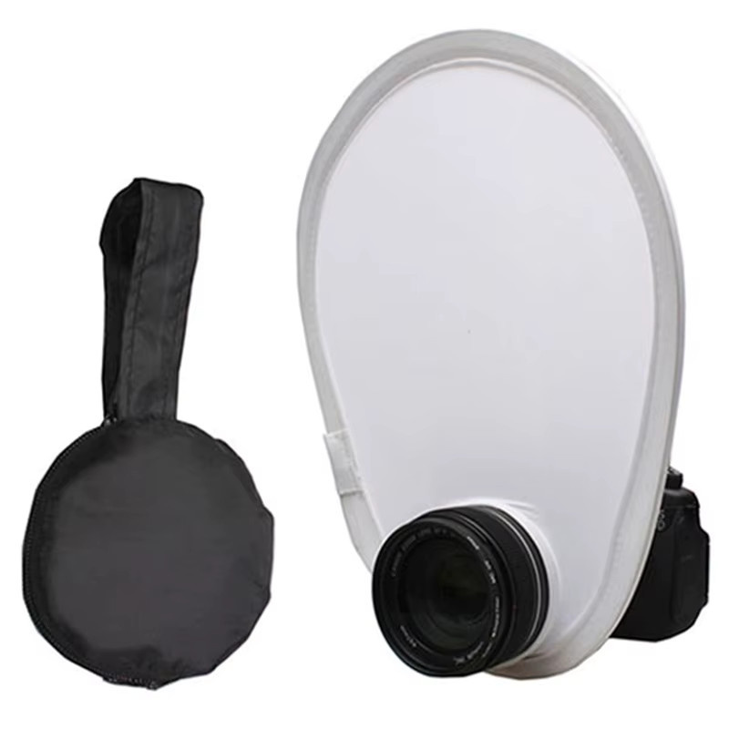 Universal Fotografie Flash Diffusor und Reflektor Softbox für DSLR und SLR Kameras in Weiß - Bild 2