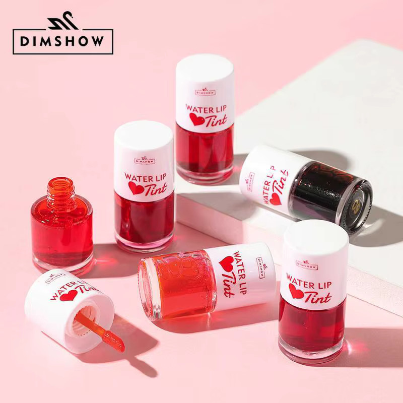 dimshow Lipgloss, Rot, 2-in-1 Matt Lip Glaze Tint, Unisex - Bild 2