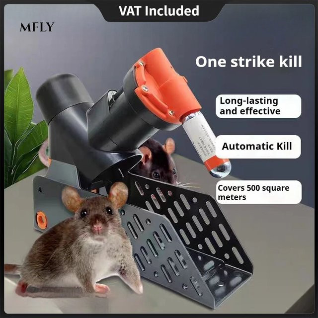 XMSJ Automatische A24 CO2 Nagetierfalle für Mäuse und Ratten mit Multi-Catch-Funktion und automatischer Rückstellung - Bild 1