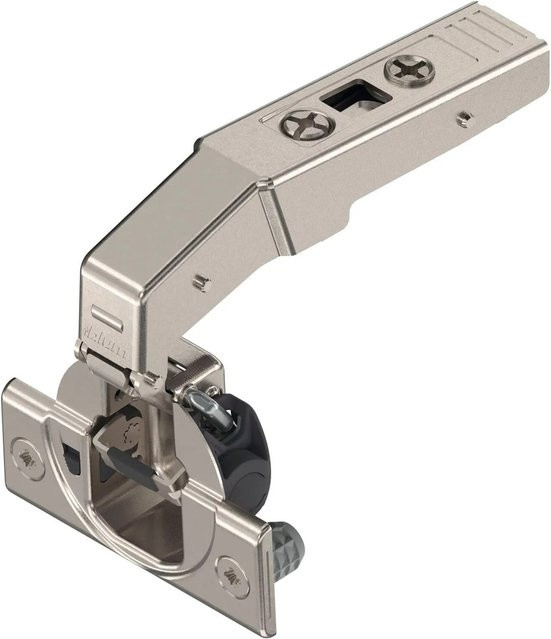 Blum Clip Top Blumotion Stollenscharnier mit Feder zum Einpressen, 95 Grad, Nickelplattiert, Silber - Bild 1