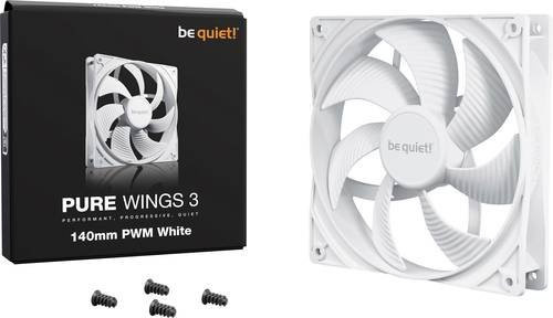 be quiet! Pure Wings 3 Gehäuselüfter 140mm PWM Weiß B/H/T: 140 x 25 x 140 mm - Bild 2