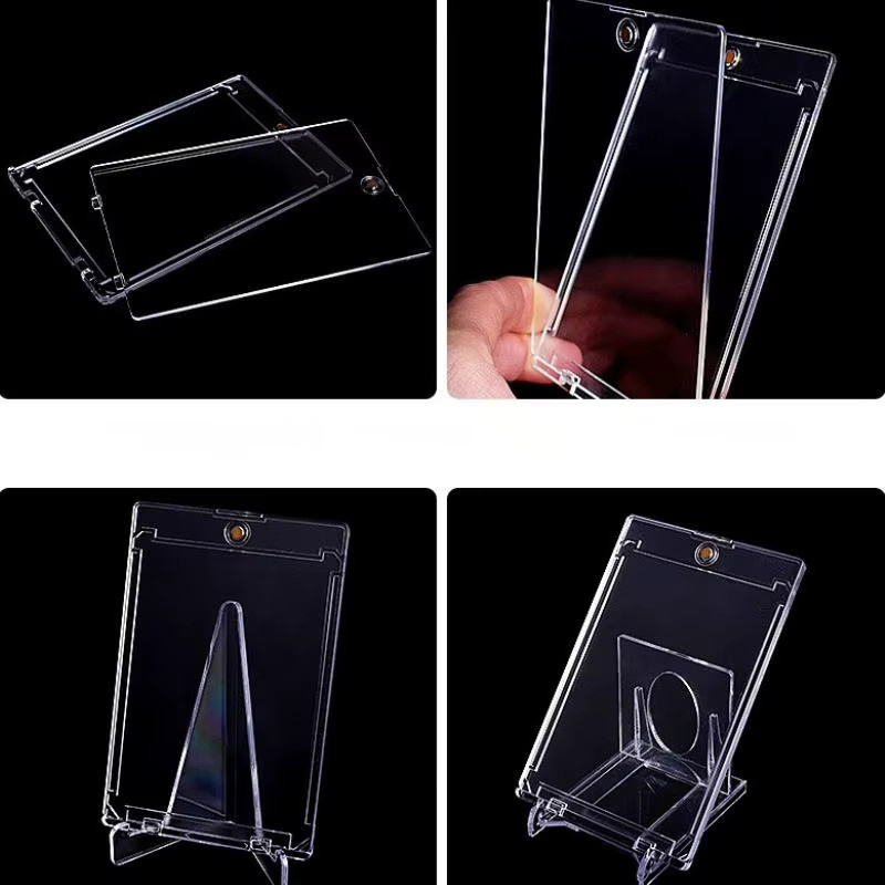 10 Stück Magnetische Kartenhalter 35PT Hartschalen-Schutzhüllen für Kpop Idol Fotokarten und Trading Cards in Transparent - Bild 4