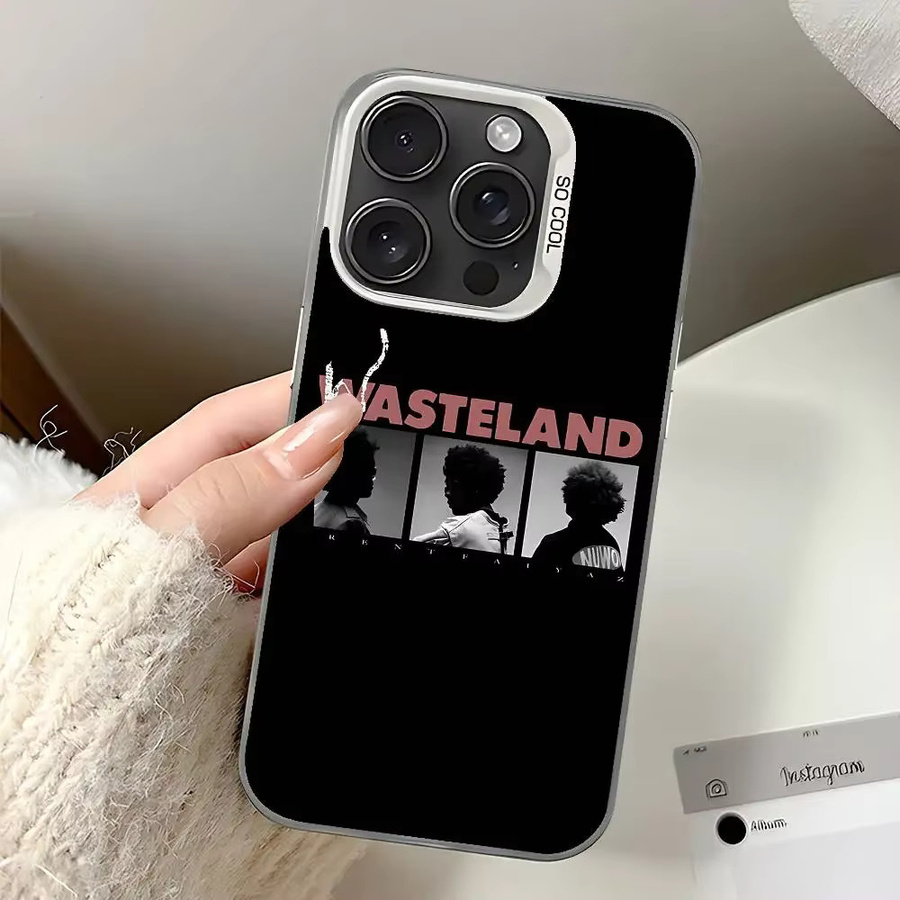 Singer B-Brent F-Faiyaz Stoßfeste Hülle für iPhone 11 bis 17 Pro Max in Silber - Bild 5