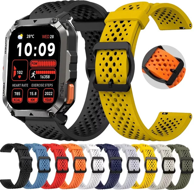 Blackview Uhrenarmband Silikon, multicolor - Bild 1
