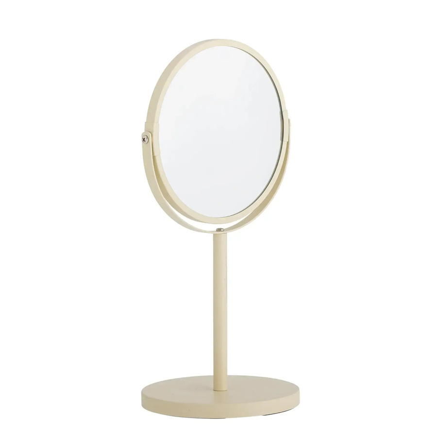 Bloomingville Tischspiegel Milde aus Metall in Beige, B/H: 20,0 x 35,0 cm - Bild 1