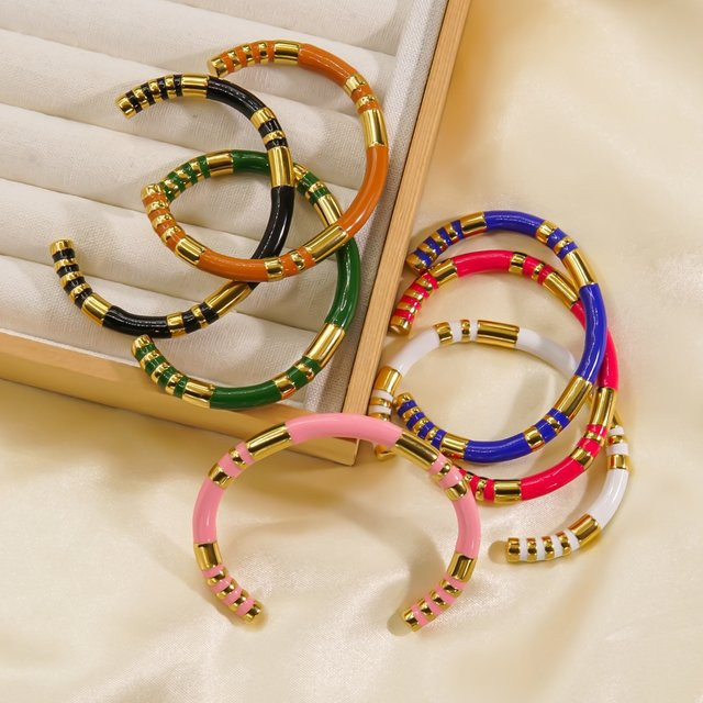 GD&GUANGDU Armband, Edelstahl, vergoldet, Gold, Damen, Vintage - Bild 1