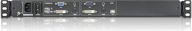 Aten CL6700MW 1U KVM-Switch Schwarz mit HDMI und DVI Unterstützung für Full HD Auflösung - Bild 1