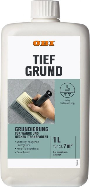 OBI Tiefgrund Transparent für Mauerwerk 1 l - Bild 1