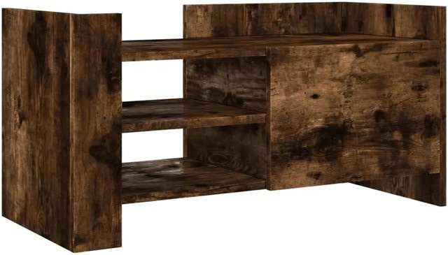 vidaXL TV-Schrank aus Holzwerkstoff in Räuchereiche, Braun, B/T/H: 80 x 35 x 40 cm - Bild 1