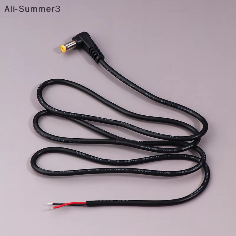 Rechtwinkliges DC-Stromkabel mit 5,5 x 2,1 mm und 5,5 x 2,5 mm Steckern in Schwarz - Bild 2