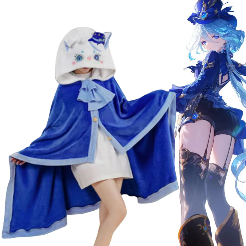 Bandai Genshin Impact Furina Badetuch-Umhang mit Kapuze - Bild 4