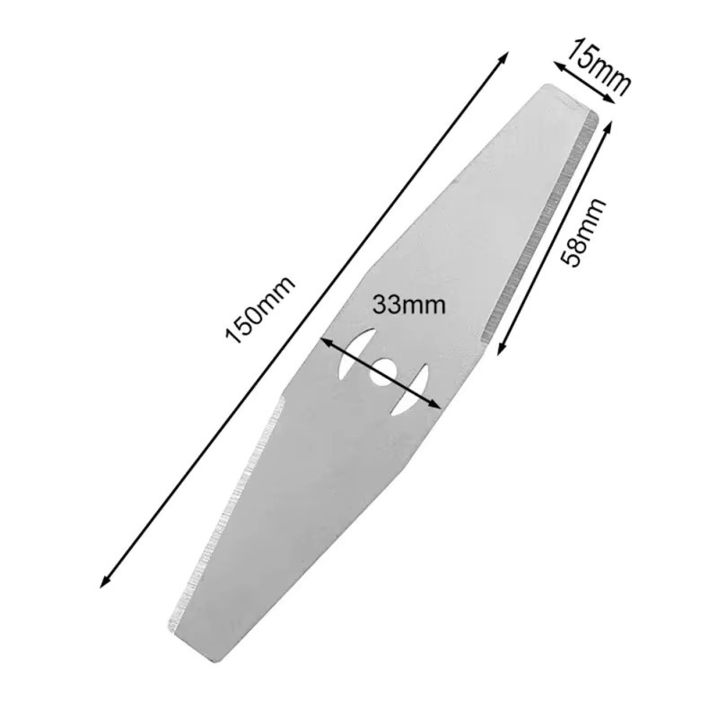 LUSQI Metall-Trimmerklinge 150 mm als universelles Ersatz-Sägeblatt für Unkrautvernichter und Garten-Elektrowerkzeuge - Bild 6