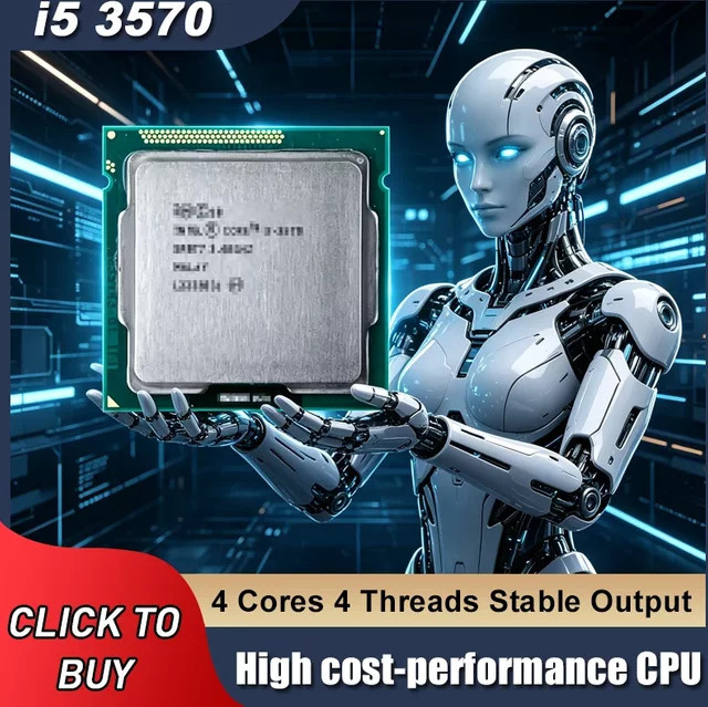 Intel Core i5 3570 Prozessor, 3,4 GHz, 4-Kern, LGA 1155, Silber - Bild 1