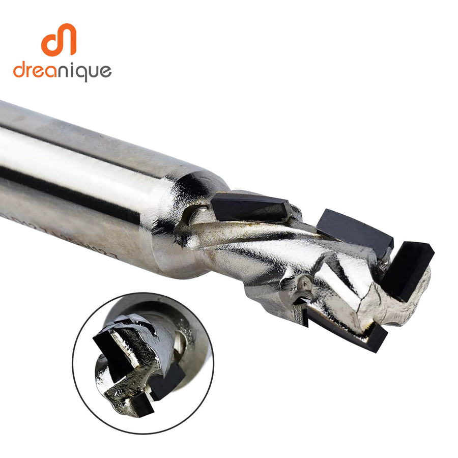 Dreanique PCD-bestückter Spiralfräser für Holzbearbeitung, Kompressionsfräser in Silber, Durchmesser: 12-12,7 mm - Bild 2