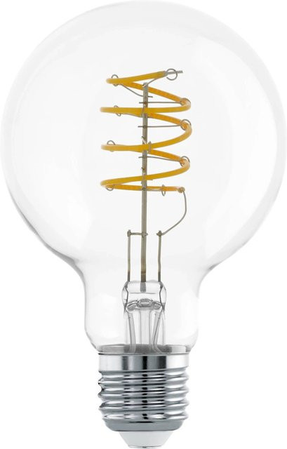 Eglo LED Leuchtmittel E27 Globeform in Transparent mit Warmweißem Licht und 7,3 W - Bild 1