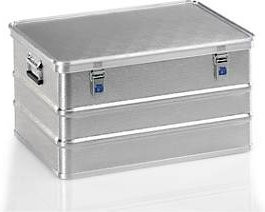 Gmoehling Transportbehälter aus Aluminium in Silber mit Deckel und Griffen, 115 l - Bild 1