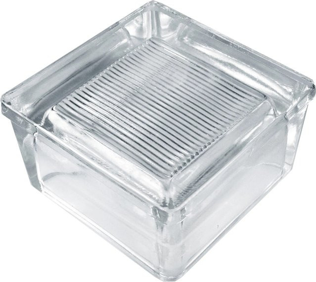 Fuchs Design Betonglas transparent geriffelt B/H: 15 x 15 cm - Bild 1