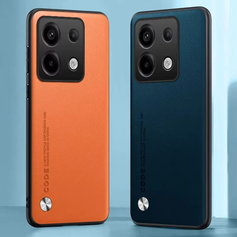 Luxus PU Leder Handyhülle für Xiaomi Redmi Note 13 Pro 5G und POCO X6 in Schwarz - Bild 3