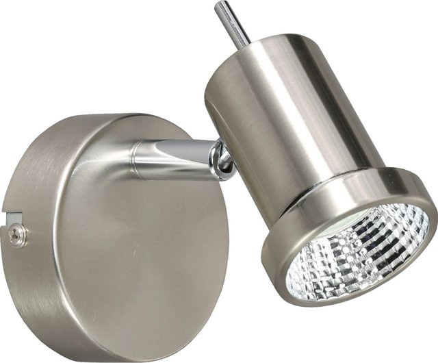 Action by Wofi LED-Wandspot Hoorn in Nickel matt, verstellbar mit Leuchtmittel - Bild 1