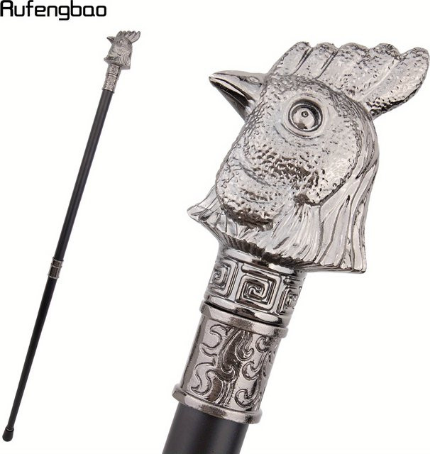 Rufengbao Silber Huhn Hahn Kopf Tier, Cane, 93 cm - Bild 1