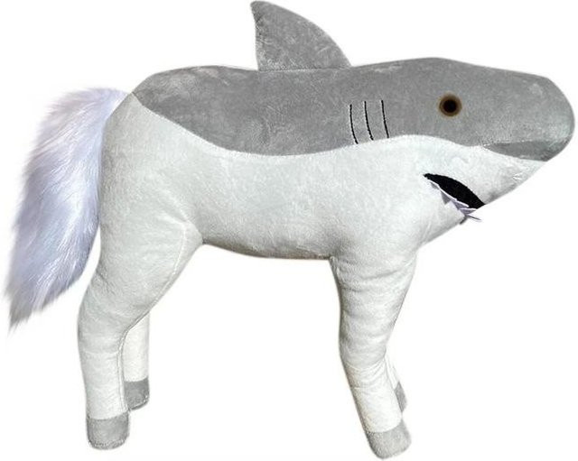 Yiran toy Haifischpferd Plüschtier, 40cm, Grau - Bild 1