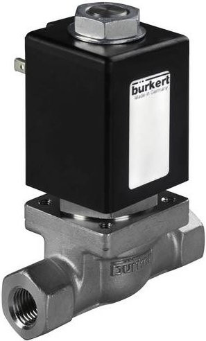 Bürkert Magnetventil 21554 0255 in Schwarz mit 24V Spannung - Bild 1