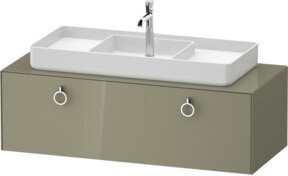 Duravit Waschtischunterschrank White Tulip in White, B/T/H: 130 x 55 x 40,8 cm - Bild 1