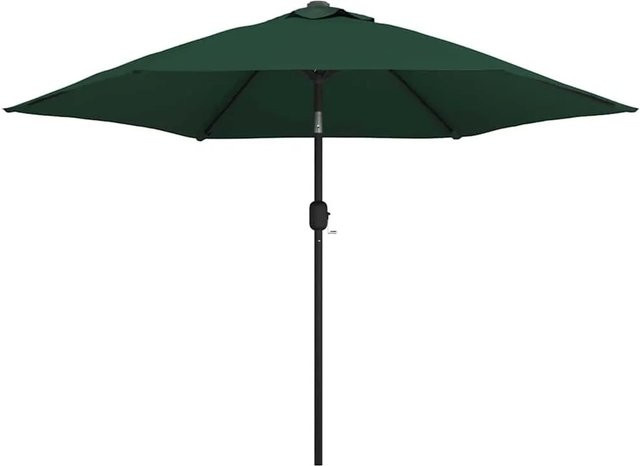 vidaXL Sonnenschirm in Grün aus Polyester und Stahl mit zentralem Mast - Bild 1