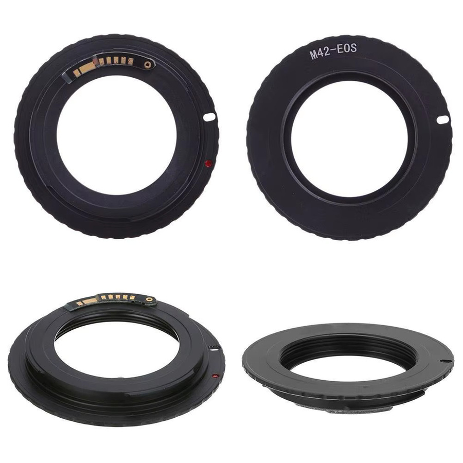 Canon M42-EOS 3.0 Chip Objektiv Adapter Ring für Canon EOS EF Mount in Schwarz - Bild 3