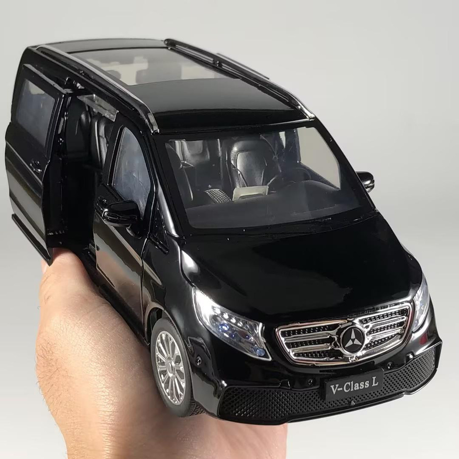 Maisto Benz V260L MPV Modellauto 1:24 Metall schwarz - Bild 2
