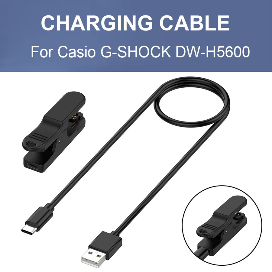 ATUOTIN USB-Ladekabel für Casio G-Shock DW-H5600 Ladestation Dockingstation in Schwarz - Bild 5